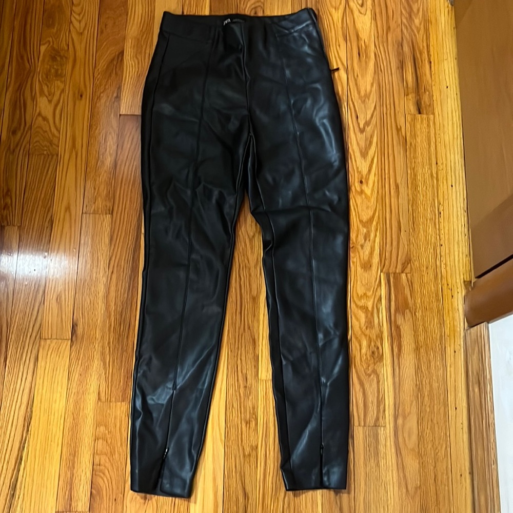 Zara Faux Leather Leggings